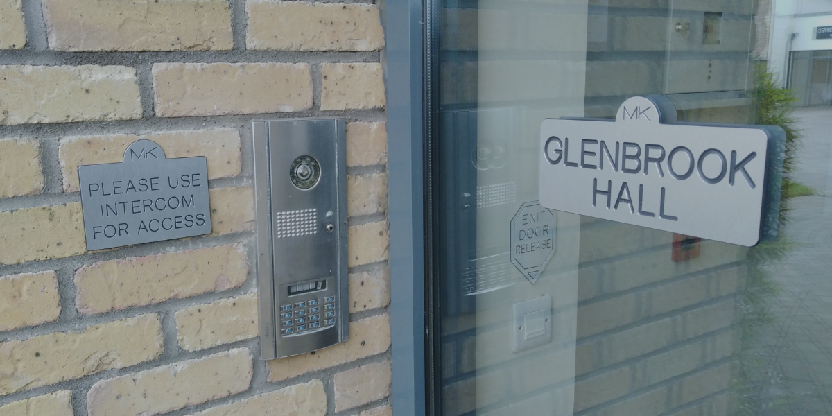 branded aluminium business signage