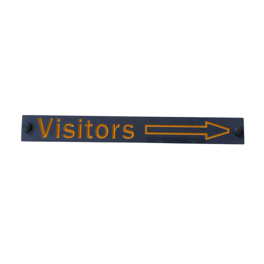 Grey Rectangle Corian Sign (400x48mm) - housenumbers.ie