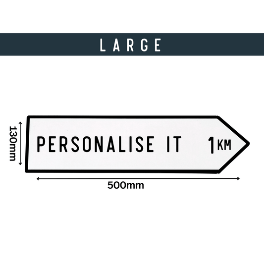 Irish Road Sign (Large) - Personalise It - housenumbers.ie
