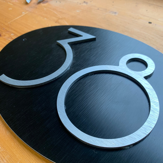 house numbers sign aluminium black silver dublin ireland