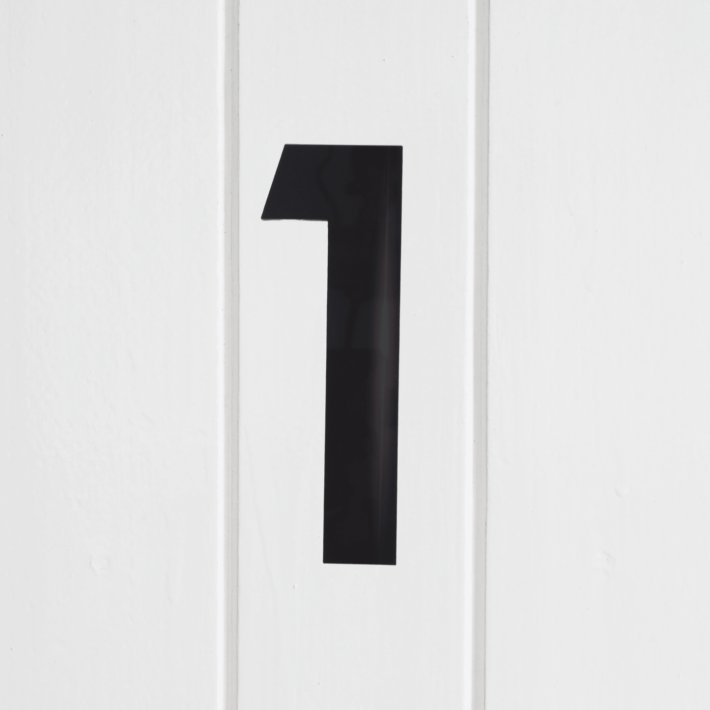 Stick On Number 1 - Black Gloss (100mm high) - housenumbers.ie