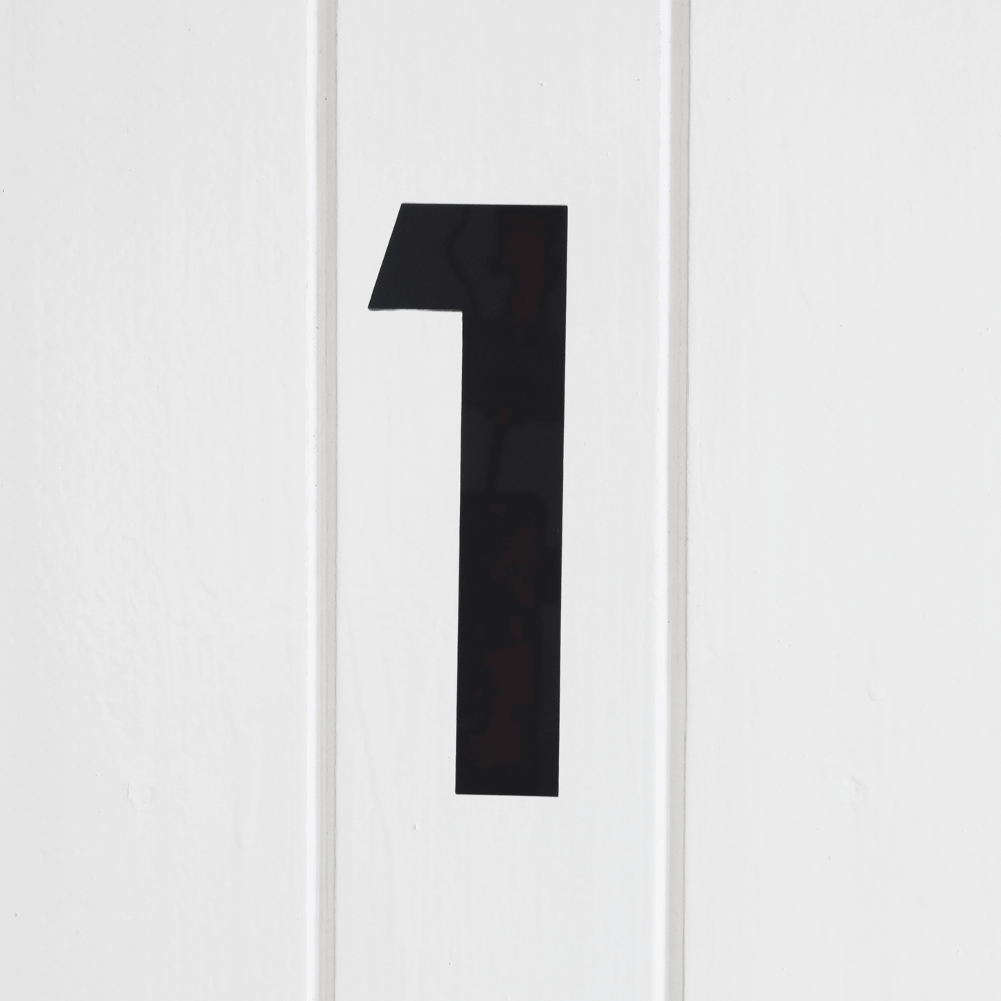 Stick On Number 1 - Black Matt (100mm high) - housenumbers.ie