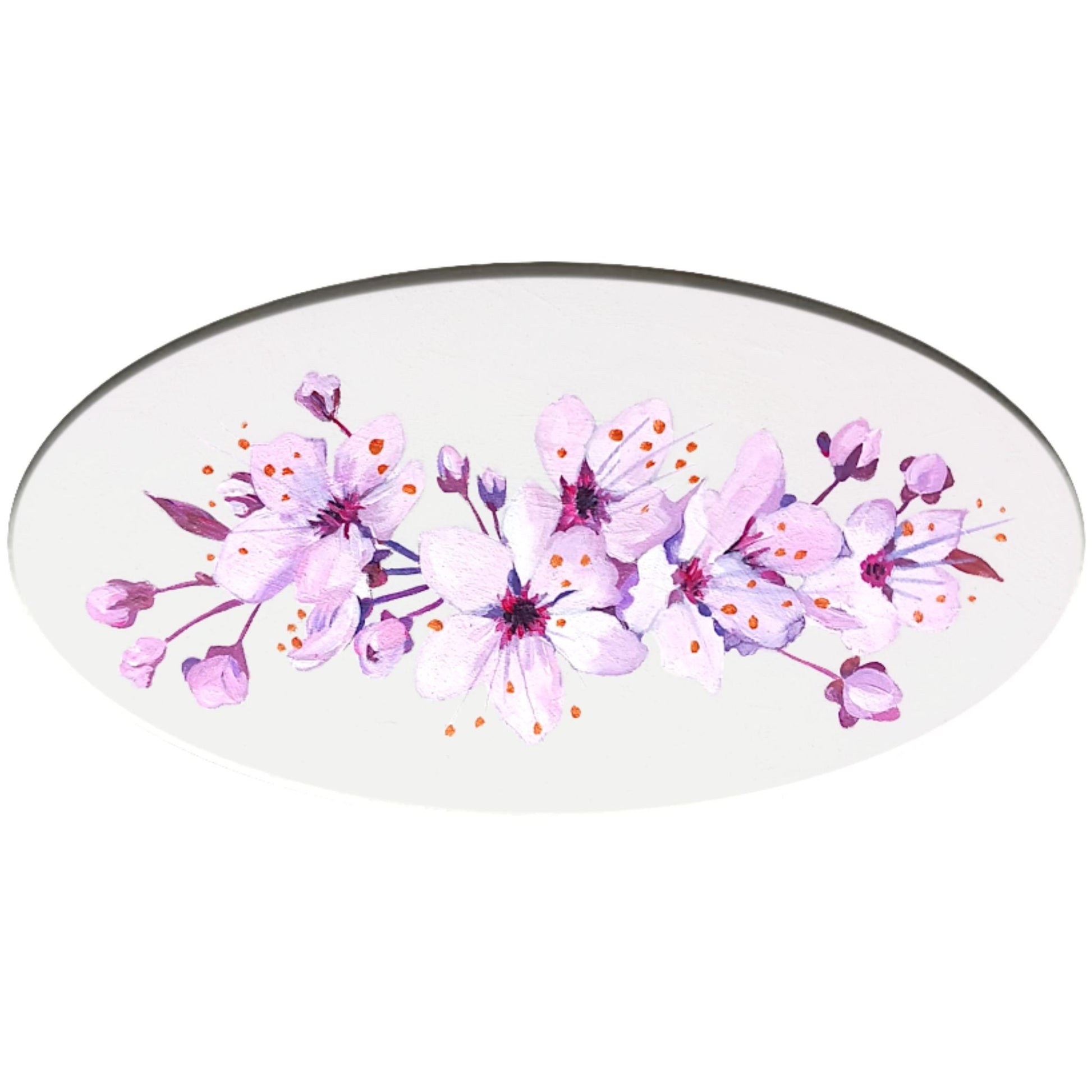 White Large Dome Corian Sign (400x185mm) with Art - housenumbers.ie
