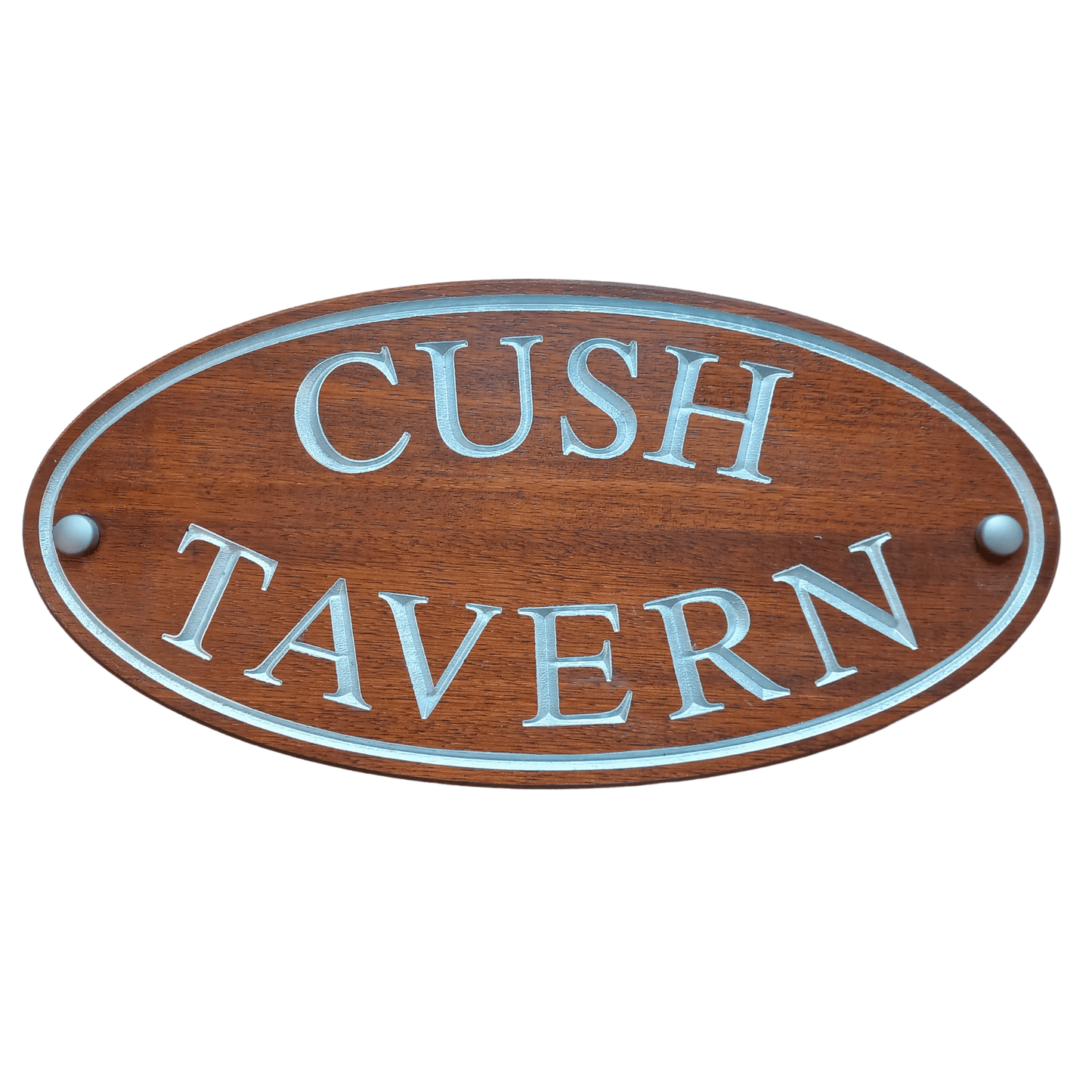 Wooden Oval Sign (395x185mm) - housenumbers.ie