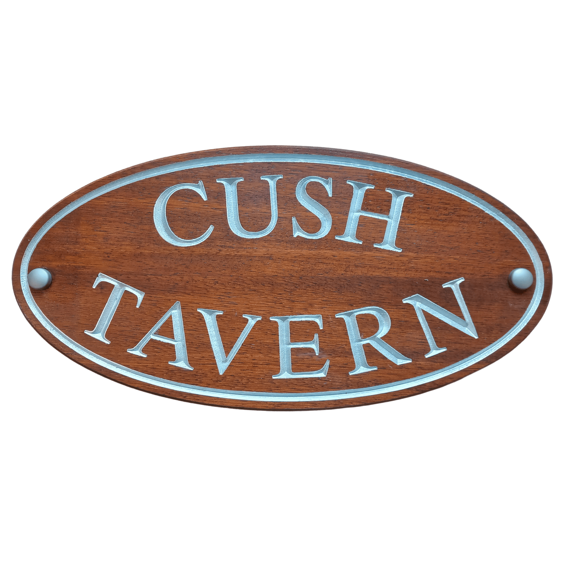 Wooden Oval Sign (395x185mm) - housenumbers.ie