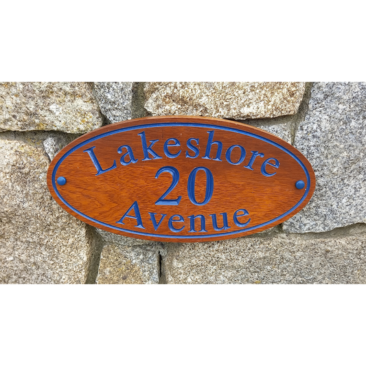 Wooden Oval Sign (395x184.9mm)