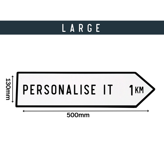 Irish Road Sign (Large) - Personalise It