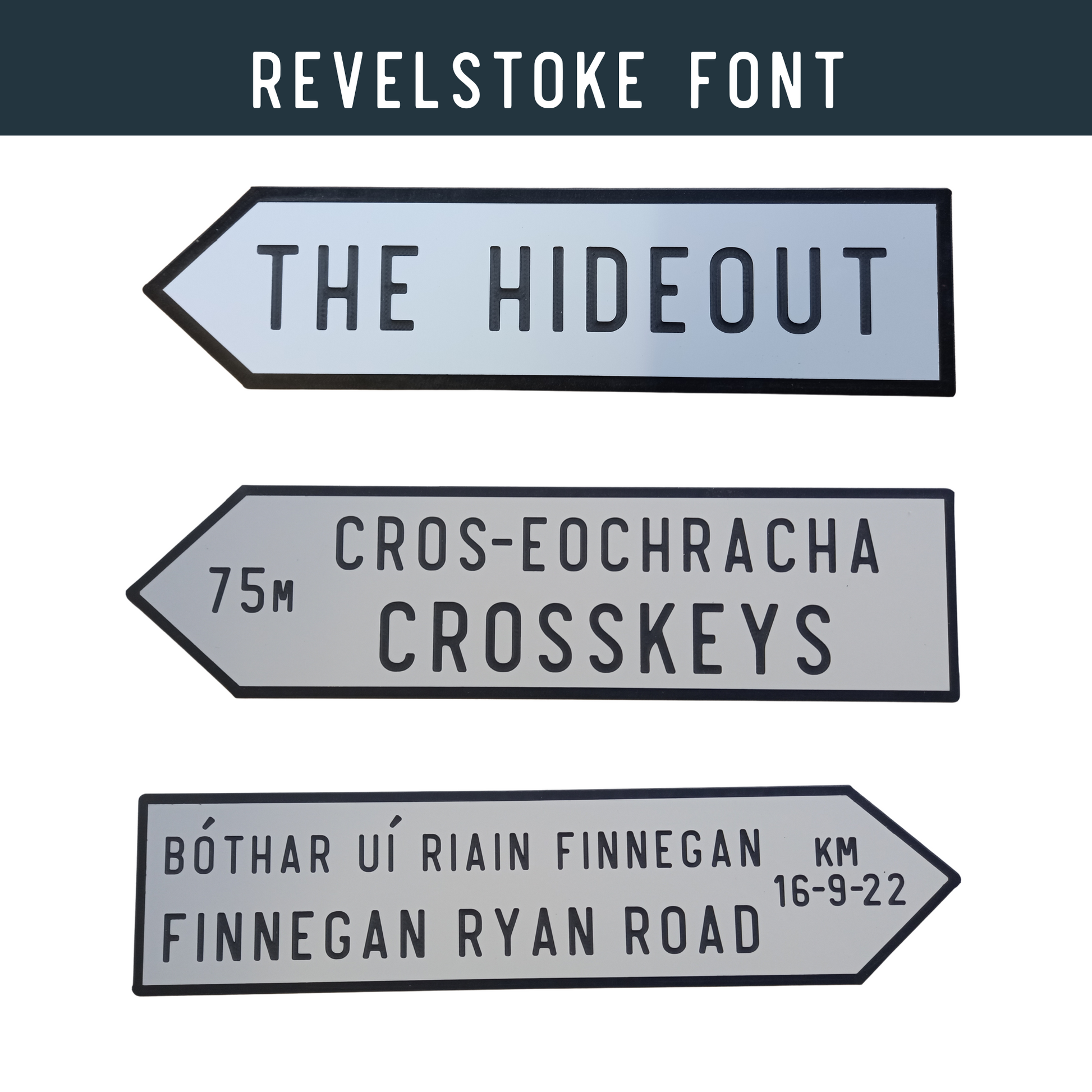 Irish Road Sign (Large) - Personalise It