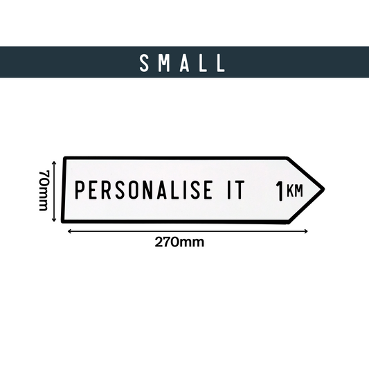 Irish Road Sign (Small) - Personalise It
