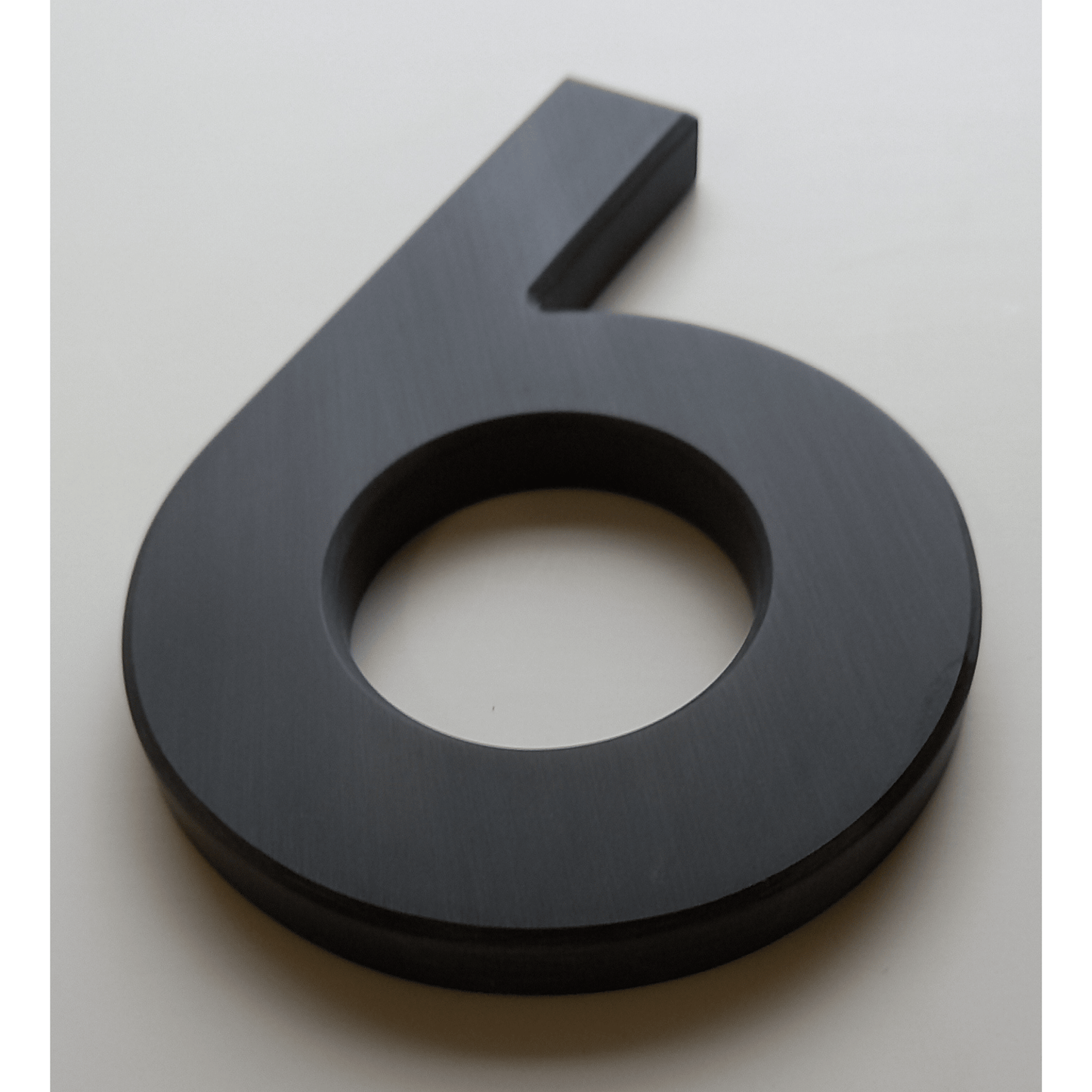 Corian Stick On Numbers - White and Grey (150mm high) - housenumbers.ie