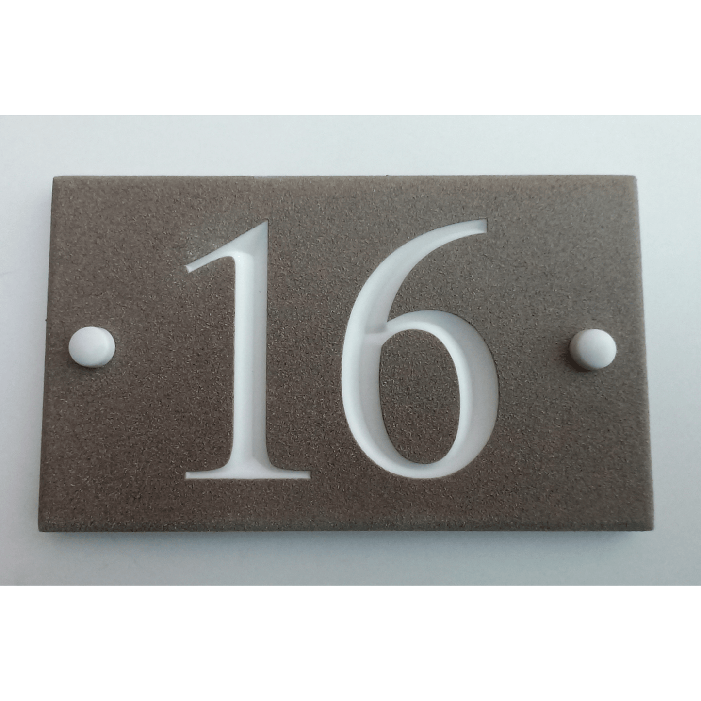 Desert Bisque Rectangle Corian Sign (200x120mm) - housenumbers.ie