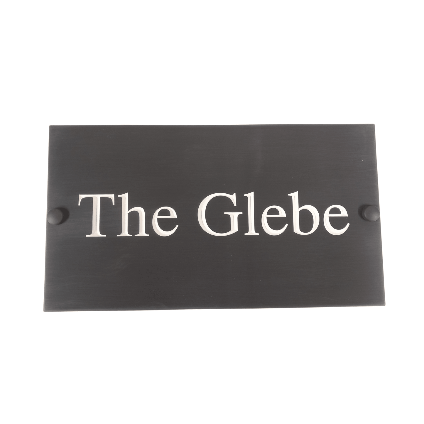 Grey Rectangle Corian Sign (325x180mm) - housenumbers.ie