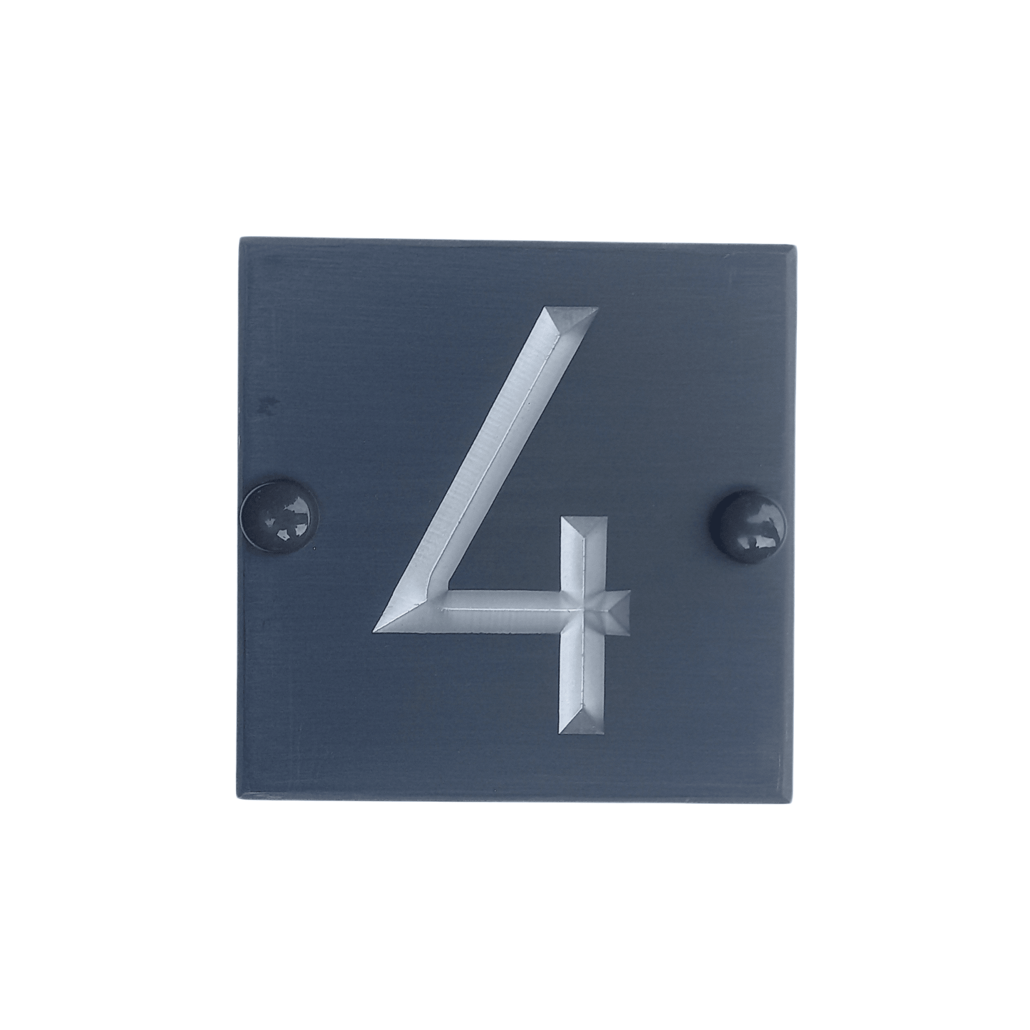 Grey Square Corian Sign (100x100mm) - housenumbers.ie