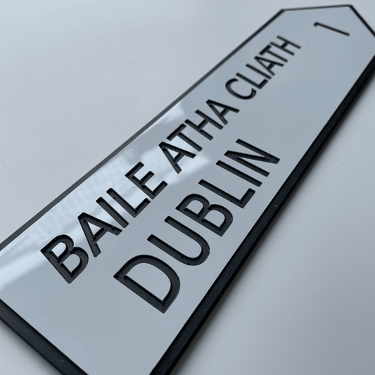 Irish Road Sign (Large) - Personalise It - housenumbers.ie