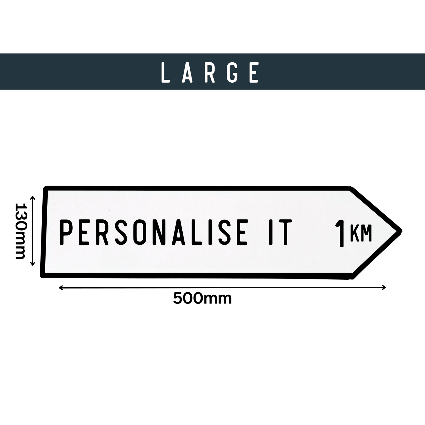 Irish Road Sign (Large) - Personalise It - housenumbers.ie