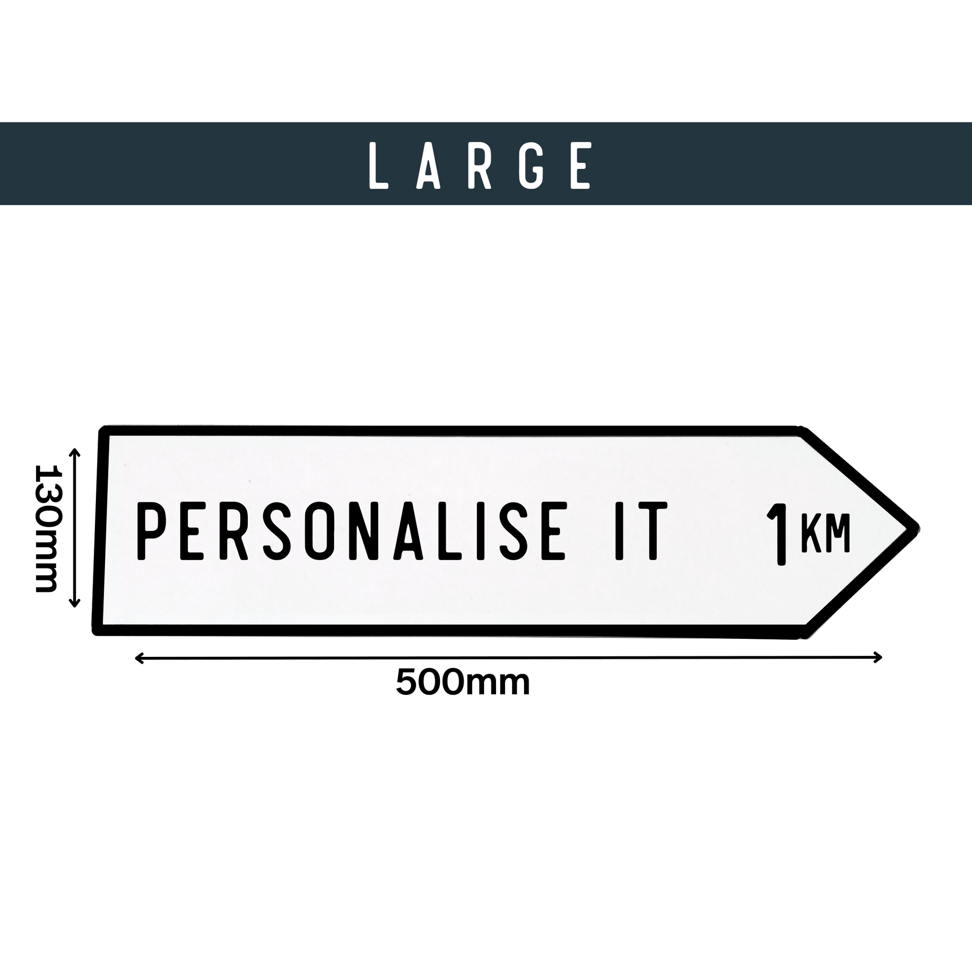 Irish Road Sign (Large) - Personalise It - housenumbers.ie
