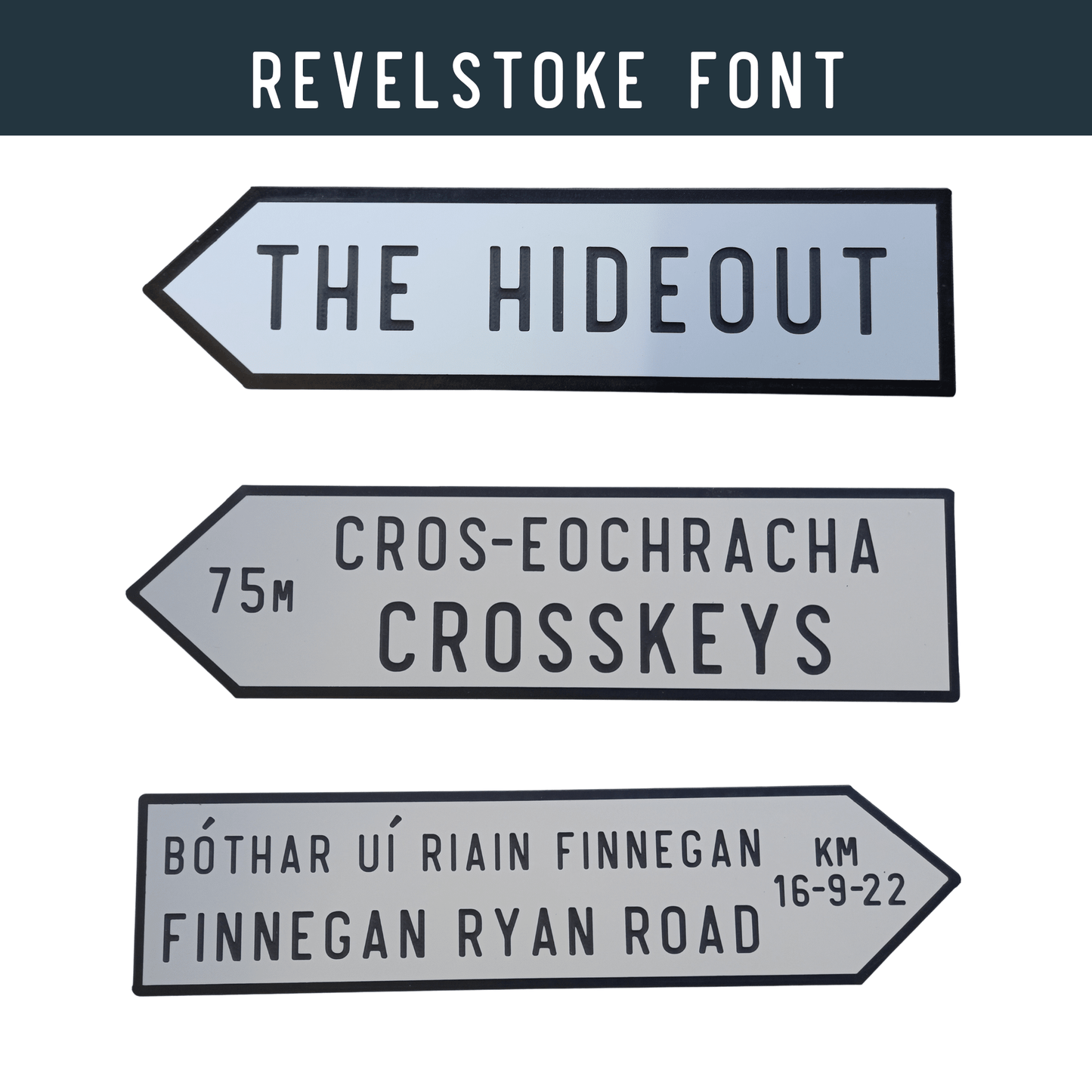 Irish Road Sign (Small) - Personalise It - housenumbers.ie