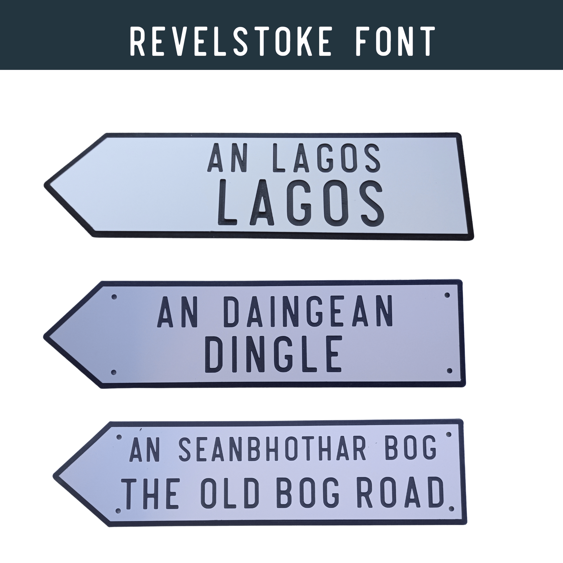 Irish Road Sign (Small) - Personalise It - housenumbers.ie
