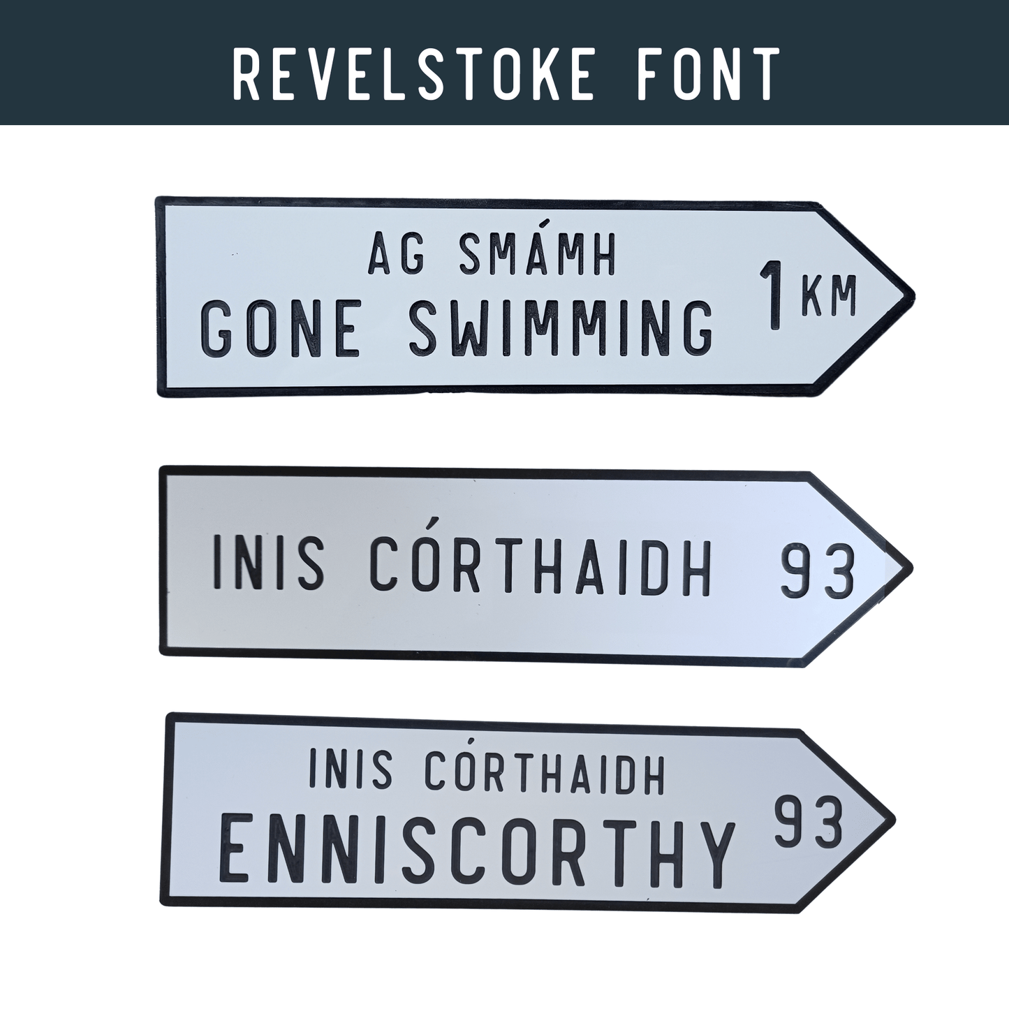 Irish Road Sign (Small) - Personalise It - housenumbers.ie