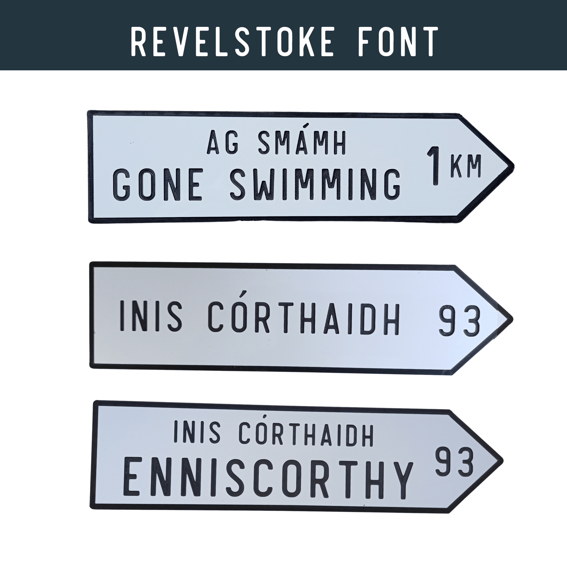 Irish Road Sign (Small) - Personalise It - housenumbers.ie