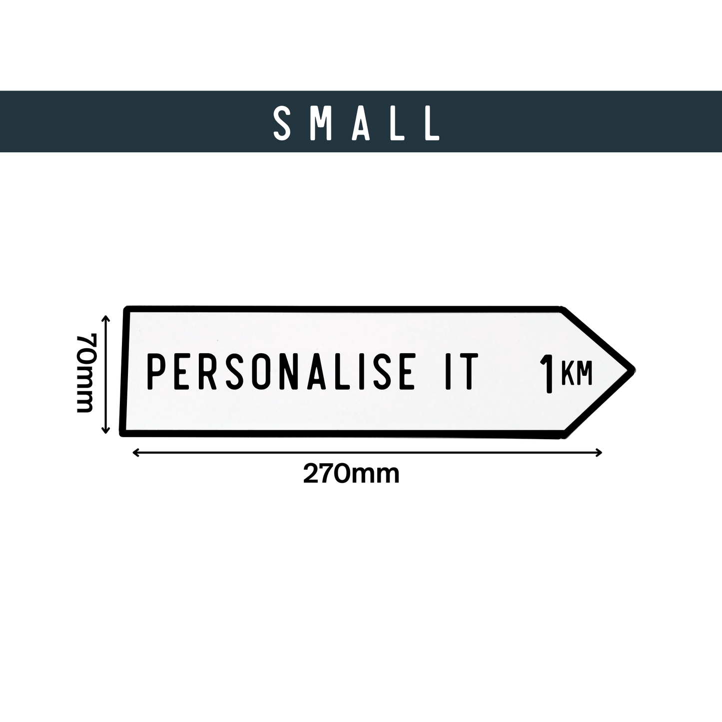 Irish Road Sign (Small) - Personalise It - housenumbers.ie