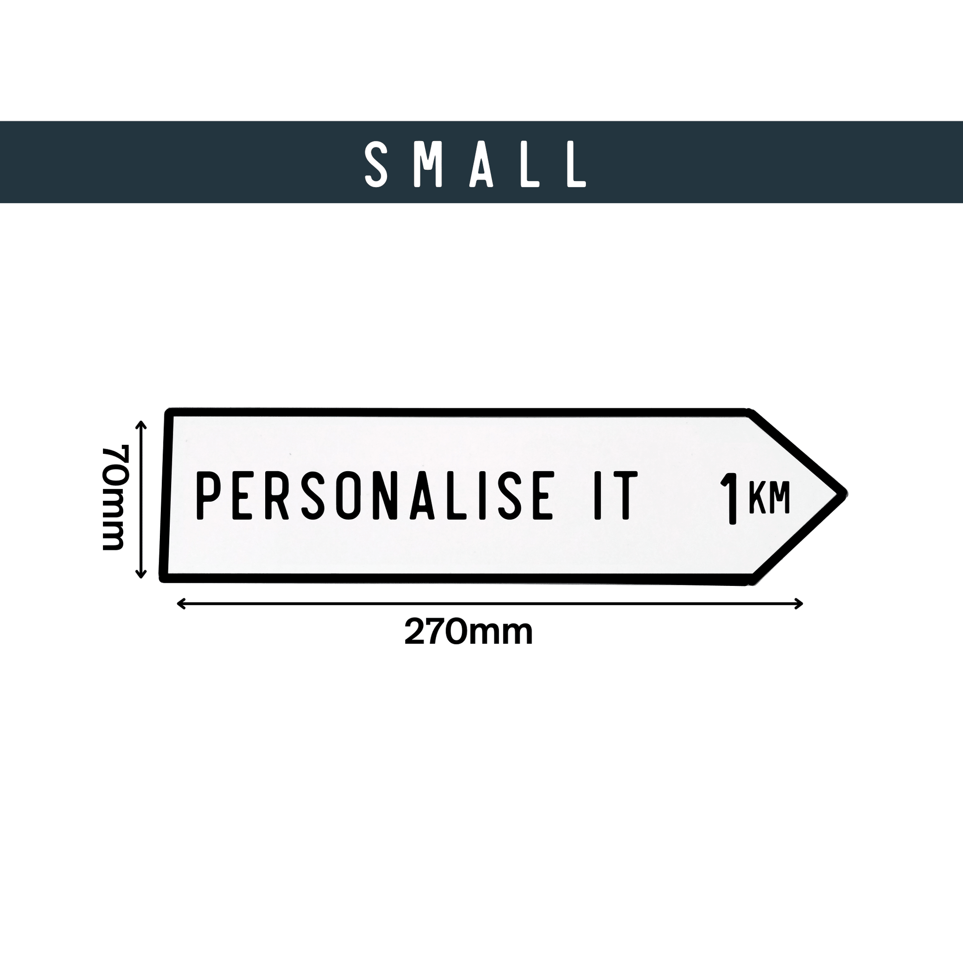 Irish Road Sign (Small) - Personalise It - housenumbers.ie