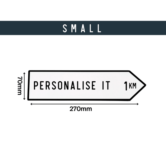 Irish Road Sign (Small) - Personalise It - housenumbers.ie