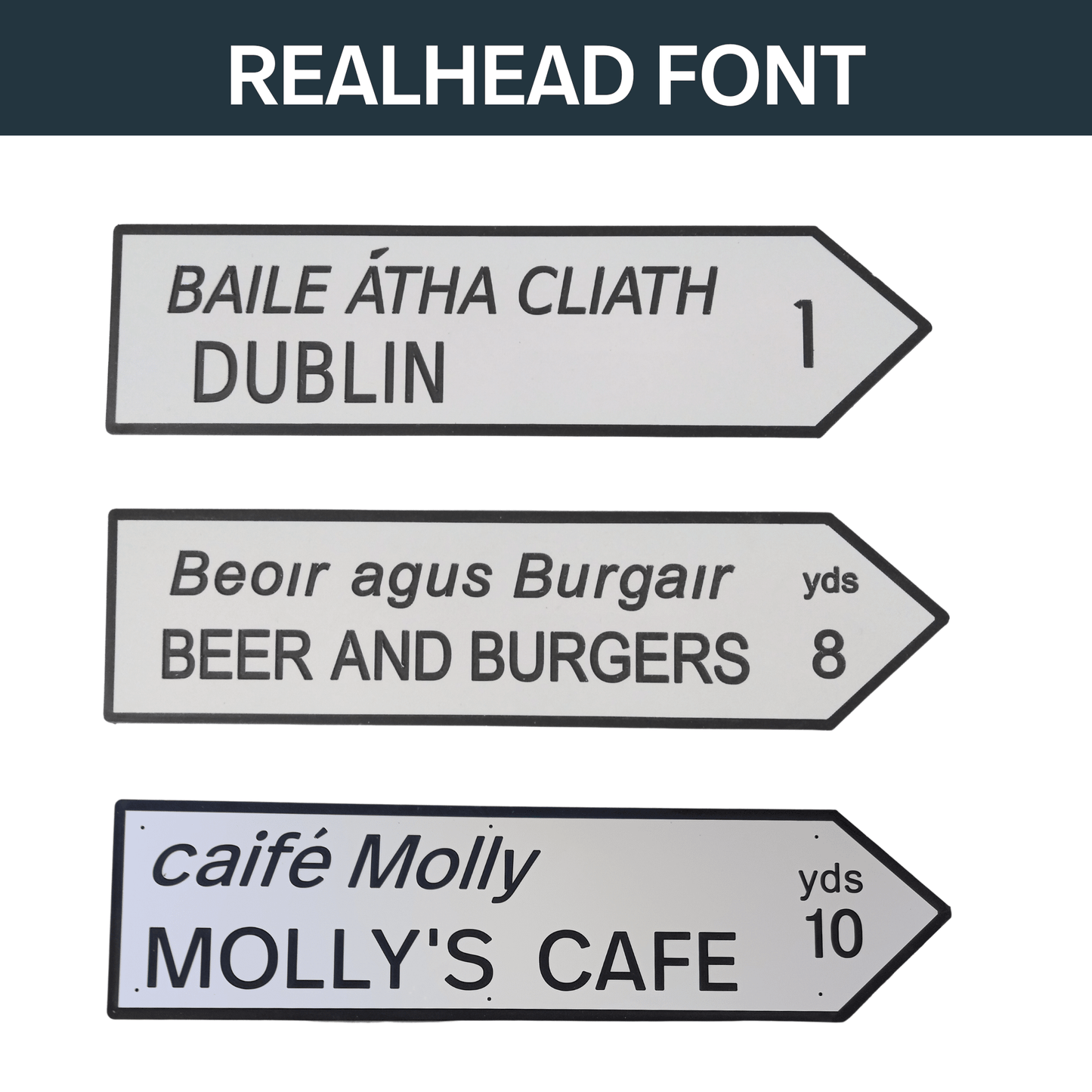 Irish Road Sign (Small) - Personalise It - housenumbers.ie