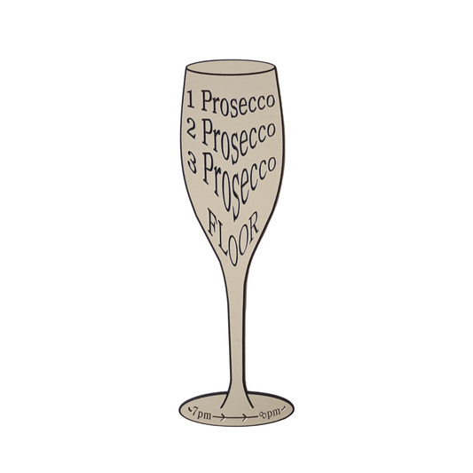 Large Prosecco Sign - Cream - housenumbers.ie
