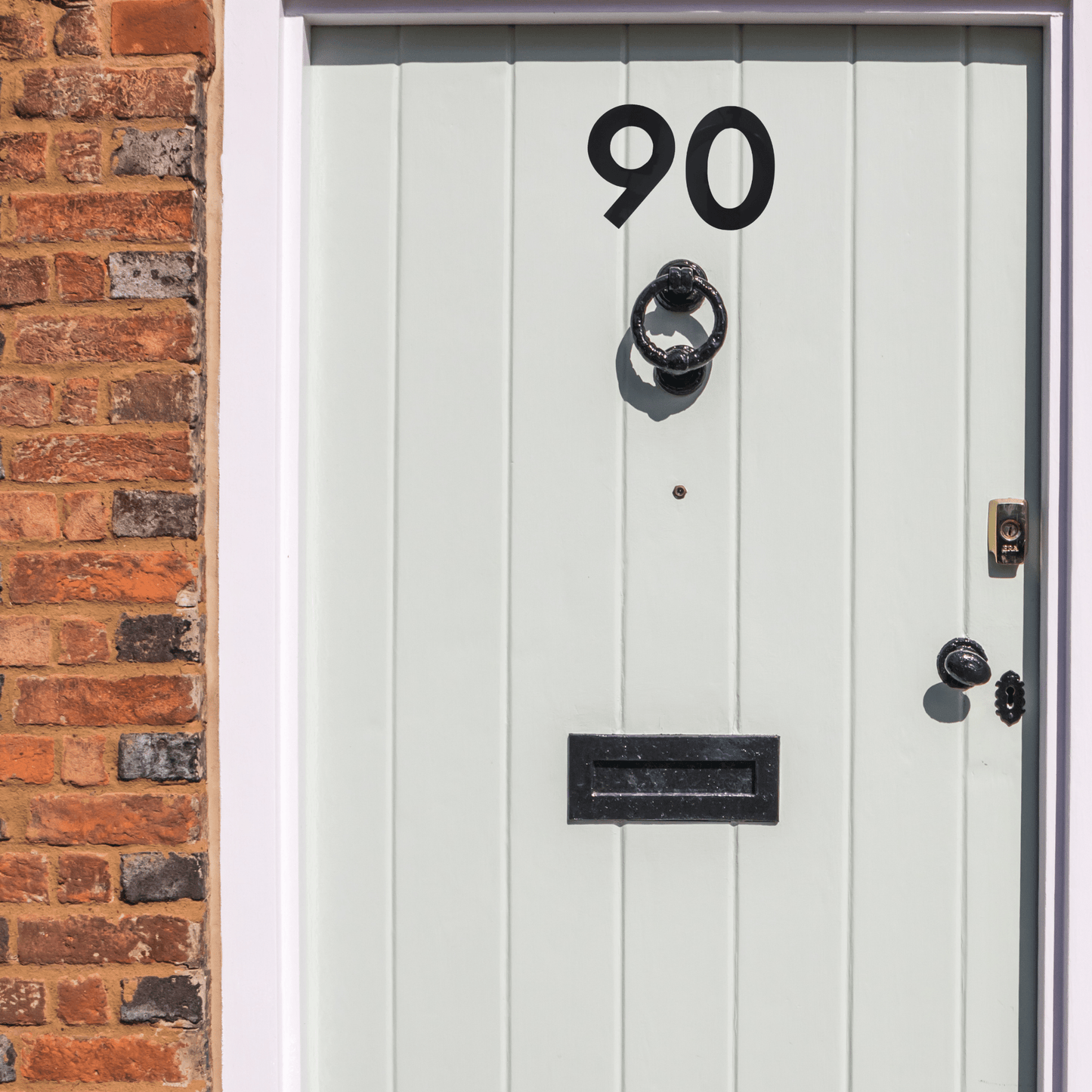 Stick On Number 0 - Black Gloss (100mm high) - housenumbers.ie
