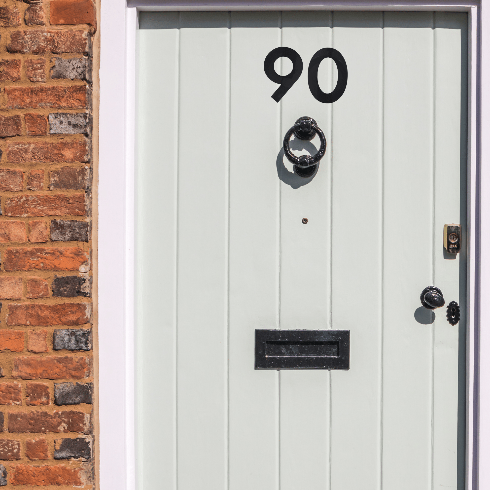 Stick On Number 0 - Black Gloss (100mm high) - housenumbers.ie