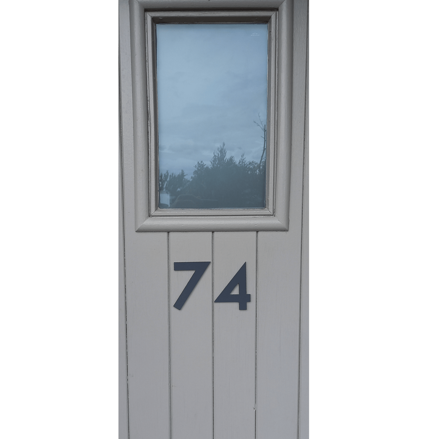 Stick On Number 7 - Dark Matt Grey (100mm high) - housenumbers.ie