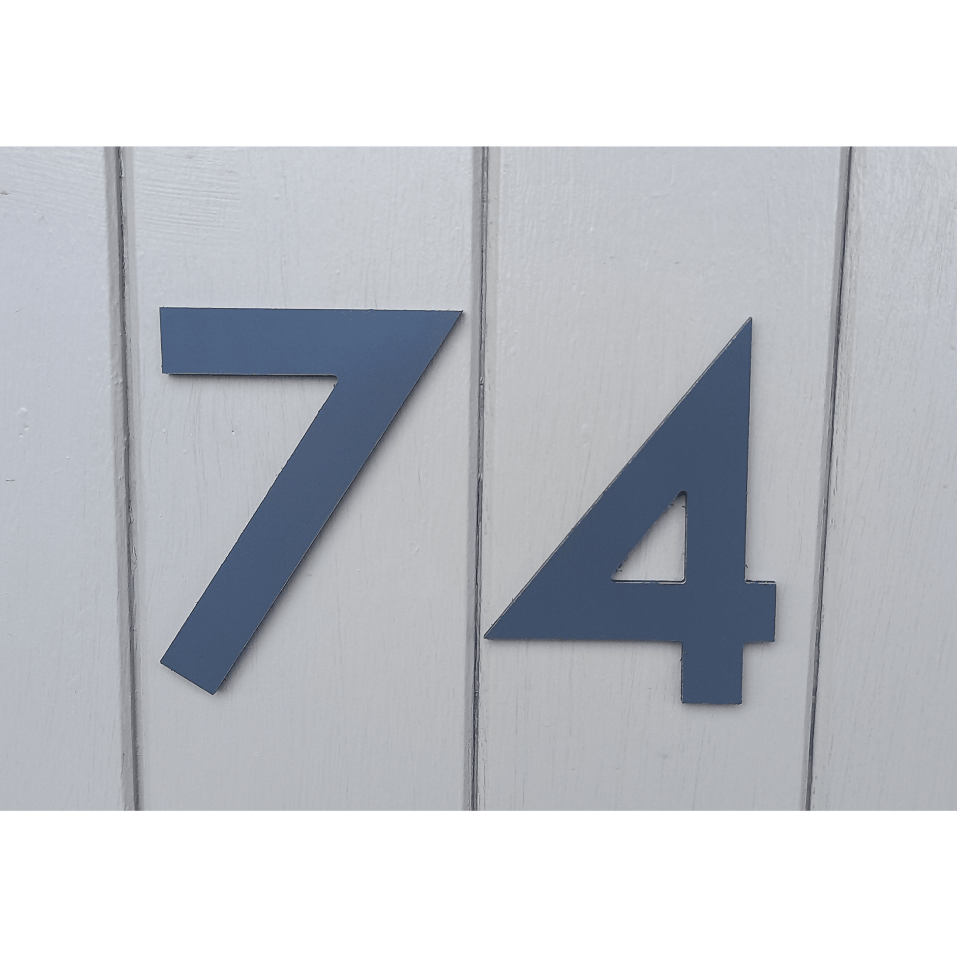 Stick On Number 7 - Dark Matt Grey (100mm high) - housenumbers.ie